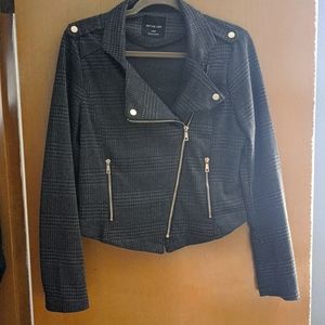 Active USA crop moto blazer jacket